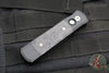Protech Godson Out The Side Auto (OTS)- Black Handle With Fat Carbon Dark Matter Purple Inlays- Black Blade 7FC32