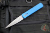 Protech Godfather Out The Side (OTS) Knife- Blue Handle- Blasted Finished Blade 920-BLUE