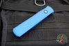 Protech Godfather Out The Side (OTS) Knife- Blue Handle- Blasted Finished Blade 920-BLUE