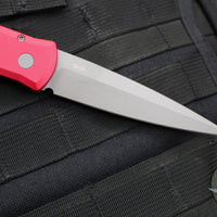 Protech Godfather Out The Side (OTS) Knife- Red Handle- Blasted Finished Blade 920-RED
