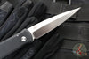 Protech Godfather Out The Side (OTS) Knife- Black Handle- Satin Blade- Mother Of Pearl Button 921-MOP