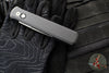 Protech Godfather Out The Side (OTS) Knife- Black Handle- Satin Blade- Mother Of Pearl Button 921-MOP