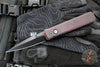 Protech Godfather Out The Side (OTS) Knife- Southern Edges Exclusive-Red Haze Custom Finish- Black DLC Blade- BLP Inlaid Button 921-RED HAZE