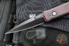 Protech Godfather Out The Side (OTS) Knife- Southern Edges Exclusive-Red Haze Custom Finish- Black DLC Blade- BLP Inlaid Button 921-RED HAZE