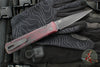 Protech Godfather Out The Side (OTS) Knife- Southern Edges Exclusive-Red Haze Custom Finish- Black DLC Blade- BLP Inlaid Button 921-RED HAZE