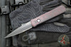 Protech Godfather Out The Side (OTS) Knife- Southern Edges Exclusive- Red Haze Custom Finish- Black DLC Part Serrated Edge Blade- BLP Inlaid Button 921 PS-RED HAZE