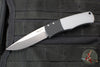Protech Magic "Whiskers" Out The Side (OTS) Auto Knife- Hidden Bolster Release- Grey Body- Textured Black Bolster- Stonewash Blade BR-1.3 LTD-GREY