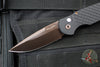 Protech TR-3 Tactical Response 3 Out The Side (OTS) Auto Knife- Blade Show 2025- Black Fish Scale Handle- Zirconium Nitride "Antique PVD" Finished Magnacut Blade- BLP Button BSA25.TR-3.1
