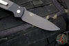 Protech Auto Terzuola ATCF Out The Side (OTS) Auto Knife- Black Handle with CF Inlays- Black DLC Magnacut Steel Blade BT2705