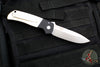 Protech Terzuola ATCF Out The Side (OTS) Auto Knife- "Tuxedo"- Black Handle with Ivory Micarta Inlays- Stonewash Magnacut Steel Blade BT2751
