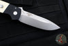 Protech Terzuola ATCF Out The Side (OTS) Auto Knife- "Tuxedo"- Black Handle with Ivory Micarta Inlays- Stonewash Magnacut Steel Blade BT2751