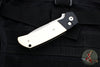 Protech Terzuola ATCF Out The Side (OTS) Auto Knife- "Tuxedo"- Black Handle with Ivory Micarta Inlays- Stonewash Magnacut Steel Blade BT2751