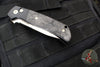 Protech 2024 Custom Auto Terzuola ATCF - Black Handle- Black Dark Matter Fat Carbon Inlays- Black Lip Pearl Button Inlay- Mike Irie Hand Ground Mirror Blade 2024-ATCF-Custom-003