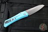 Protech Oligarch Out The Side (OTS) Auto Knife - Turquoise Handle - Stonewash Magnacut Blade DS101-T BLUE