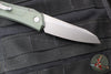 Protech Oligarch Out The Side (OTS) Auto Knife - Green Handle - Smokey Grey DLC Magnacut Blade DS121-GREEN