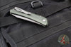 Protech Oligarch Out The Side (OTS) Auto Knife - Green Handle - Smokey Grey DLC Magnacut Blade DS121-GREEN