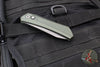 Protech Oligarch Out The Side (OTS) Auto Knife - Green Handle - Smokey Grey DLC Magnacut Blade DS121-GREEN
