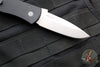 Protech Emerson CQC7 Out The Side Auto (OTS) Knife- Spearpoint Edge - Black Handle- Stonewash Blade- Deep Carry Clip E7A01-20CV
