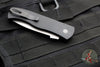 Protech Emerson CQC7 Out The Side Auto (OTS) Knife- Spearpoint Edge - Black Handle- Stonewash Blade- Deep Carry Clip E7A01-20CV