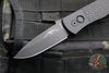 Protech Emerson CQC7 Out The Side Auto (OTS) Knife- Spearpoint Edge - Black Jigged Textured Handle- Blasted Blade- Deep Carry Clip E7A06-20CV