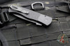 Protech Emerson CQC7 Out The Side Auto (OTS) Knife- Spearpoint Edge - Black Jigged Textured Handle- Blasted Blade- Deep Carry Clip E7A06-20CV