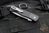 Protech Emerson CQC7 Out The Side Auto (OTS) Knife- Tanto Edge Chisel Ground- Black Jigged Textured Handle- Blasted Blade- Deep Carry Clip E7T05