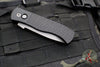 Protech Emerson CQC7 Out The Side Auto (OTS) Knife- Tanto Edge Chisel Ground- Black Jigged Textured Handle- Blasted Blade- Deep Carry Clip E7T05