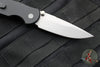 Protech TR-3 Integrity- Manual Button Lock Knife- Smooth Black Handle- Stonewash S35VN Steel Blade  INT101