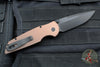 Protech TR-3 Integrity- Manual Button Lock Knife- Smooth FDE Handle- Black DLC S35VN Steel Blade  INT103-FDE