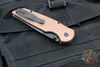 Protech TR-3 Integrity- Manual Button Lock Knife- Smooth FDE Handle- Black DLC S35VN Steel Blade  INT103-FDE