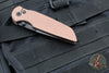 Protech TR-3 Integrity- Manual Button Lock Knife- Smooth FDE Handle- Black DLC S35VN Steel Blade  INT103-FDE