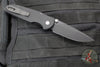 Protech TR-3 Integrity- Manual Button Lock Knife- Smooth Black Handle- Black DLC S35VN Steel Blade  INT103