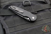 Protech TR-3 Integrity- Manual Button Lock Knife- Smooth Black Handle- Black DLC S35VN Steel Blade  INT103