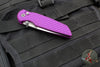 Protech TR-3 Integrity- Manual Button Lock Knife- Relic Pattern Purple Handle- Stonewash S35VN Steel Blade  INT105-PURPLE