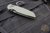Protech TR-3 Integrity- Manual Button Lock Knife- Relic Pattern Green Handle- Black DLC S35VN Steel Blade  INT106-GREEN