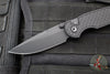 Protech TR-3 Integrity- Manual Button Lock Knife- Operator- Black Relic Pattern Handle- Black DLC S35VN Steel Blade- Tritium Button  INT106-OPERATOR