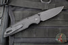 Protech TR-3 Integrity- Manual Button Lock Knife- Operator- Black Relic Pattern Handle- Black DLC S35VN Steel Blade- Tritium Button  INT106-OPERATOR