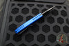 Protech Les George SBR Short Bladed Rockeye Out The Side (OTS)- Smooth Blue Handle- Black Blade LG403-BLUE