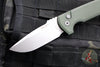 Protech Les George Rockeye Out The Side (OTS) Auto- Green Handle- Stonewash Blade LG301-GREEN