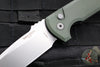 Protech Les George Rockeye Out The Side (OTS) Auto- Green Handle- Stonewash Blade LG301-GREEN