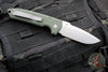 Protech Les George Rockeye Out The Side (OTS) Auto- Green Handle- Stonewash Blade LG301-GREEN