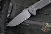 Protech Les George Rockeye Out The Side (OTS) Auto- Operator- Textured Black Handle- Sterile Black Blade- Tritium Button LG307 Operator