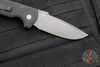 Protech Les George Rockeye Out The Side (OTS) Auto- Solid Black Handle- Smokey Gray DLC Finished D2 Steel Blade LG321-D2