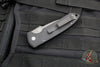 Protech Les George Rockeye Out The Side (OTS) Auto- Solid Black Handle- Smokey Gray DLC Finished D2 Steel Blade LG321-D2