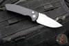 Protech Les George SBR- Short Bladed Rockeye Out The Side (OTS) Auto- LEFT HANDED- Smooth Black Handle- Stonewash Blade LG401-LH SBR