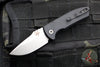 Protech Les George SBR- Short Bladed Rockeye Out The Side (OTS) Auto- LEFT HANDED- Smooth Black Handle- Stonewash Blade LG401-LH SBR