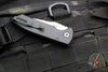 Protech Les George SBR- Short Bladed Rockeye Out The Side (OTS) Auto- LEFT HANDED- Smooth Black Handle- Stonewash Blade LG401-LH SBR