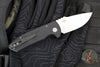 Protech Les George SBR Short Bladed Rockeye Out The Side (OTS)- Black Handle- Stonewash/ Satin S35-VN Blade LG405