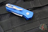 Protech Runt OTS Auto Knife- Wharncliffe- Blue Textured Handle- Stonewash Magnacut Steel Blade  R5305-BLUE