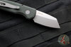 Protech Runt 5 OTS Auto Knife- Reverse Tanto- Green Handle- Stonewash Magnacut Steel Blade  R5401-GREEN